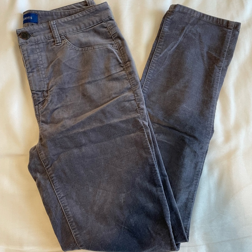 Talbots Gray High rise straight leg